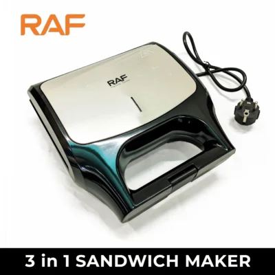 RAF 3-in-1 Sandwich & Panini Grill, Waffle Maker, Nut Maker R.549