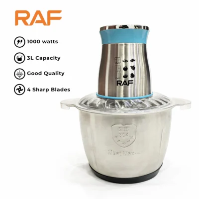 RAF Food Processor & Meat Chopper R.7030 3 Liter - 1000W (BLUE)