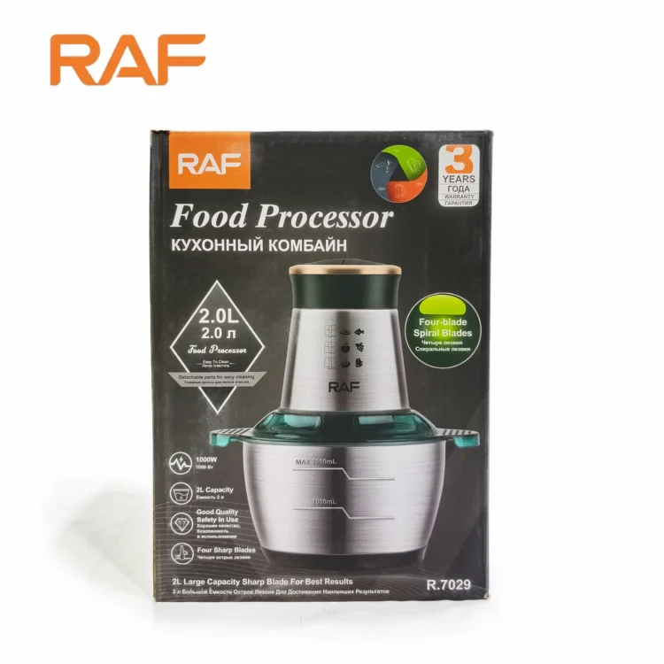 RAF R.7029 Electric Food Processor & Chopper Box